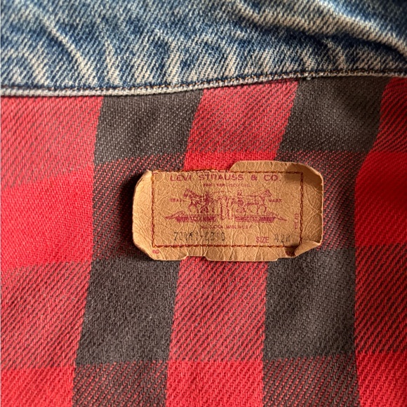 Vintage Levi’s Trucker Jacket Flannel Lined Made in USA 42R - Picture 7 of 8